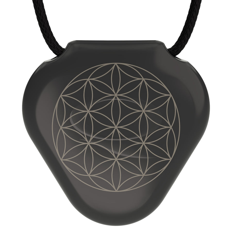 Q-Link Acrylic SRT-3 Pendant (Original Black) Flower of Life - New!