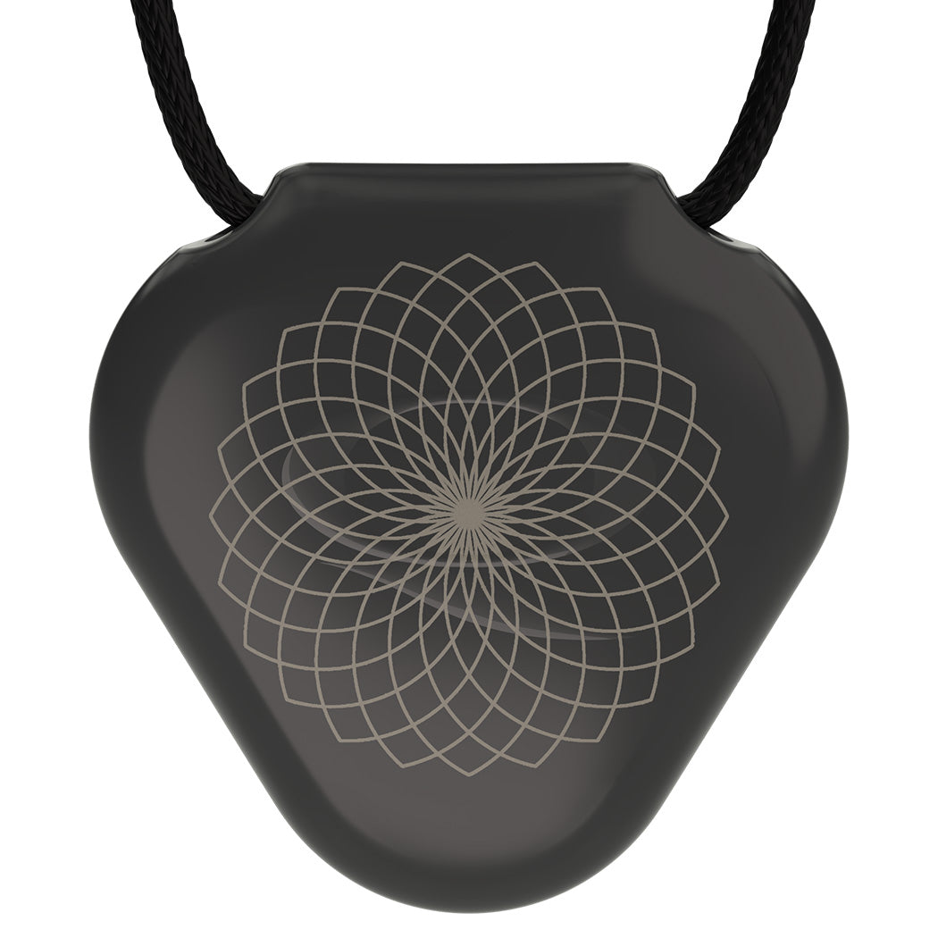 Q-Link Acrylic SRT-3 Pendant (Original Black) Lotus Flower