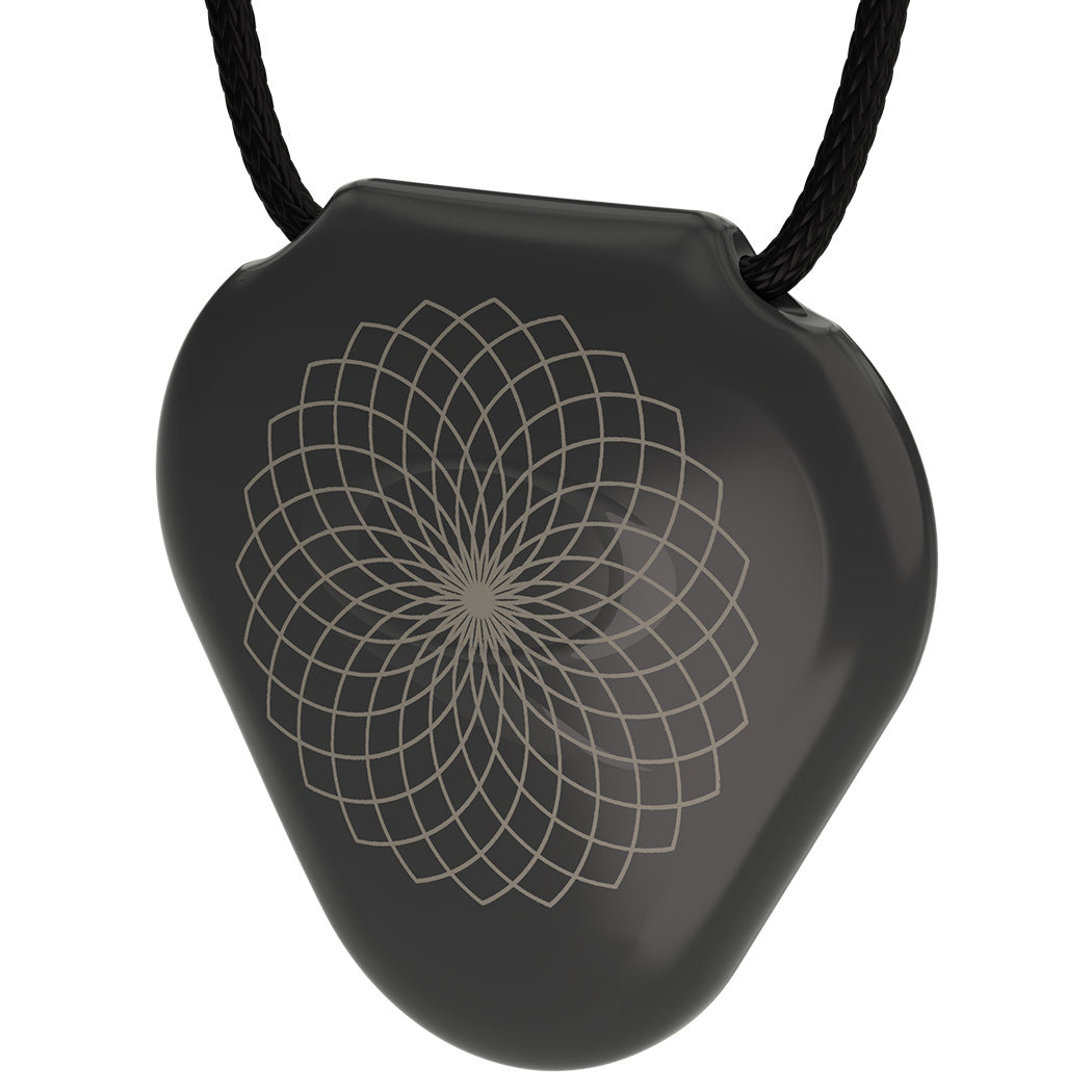 Q-Link Acrylic SRT-3 Pendant (Original Black) Lotus Flower