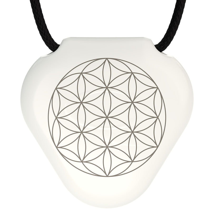 Q-Link Acrylic SRT-3 Pendant (Original White) Flower of Life - New!