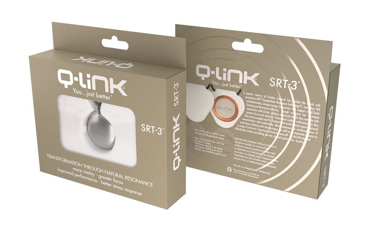 Q-Link .925 Silver Pebble SRT-3 Pendant (Original Design) (Polished Finish)
