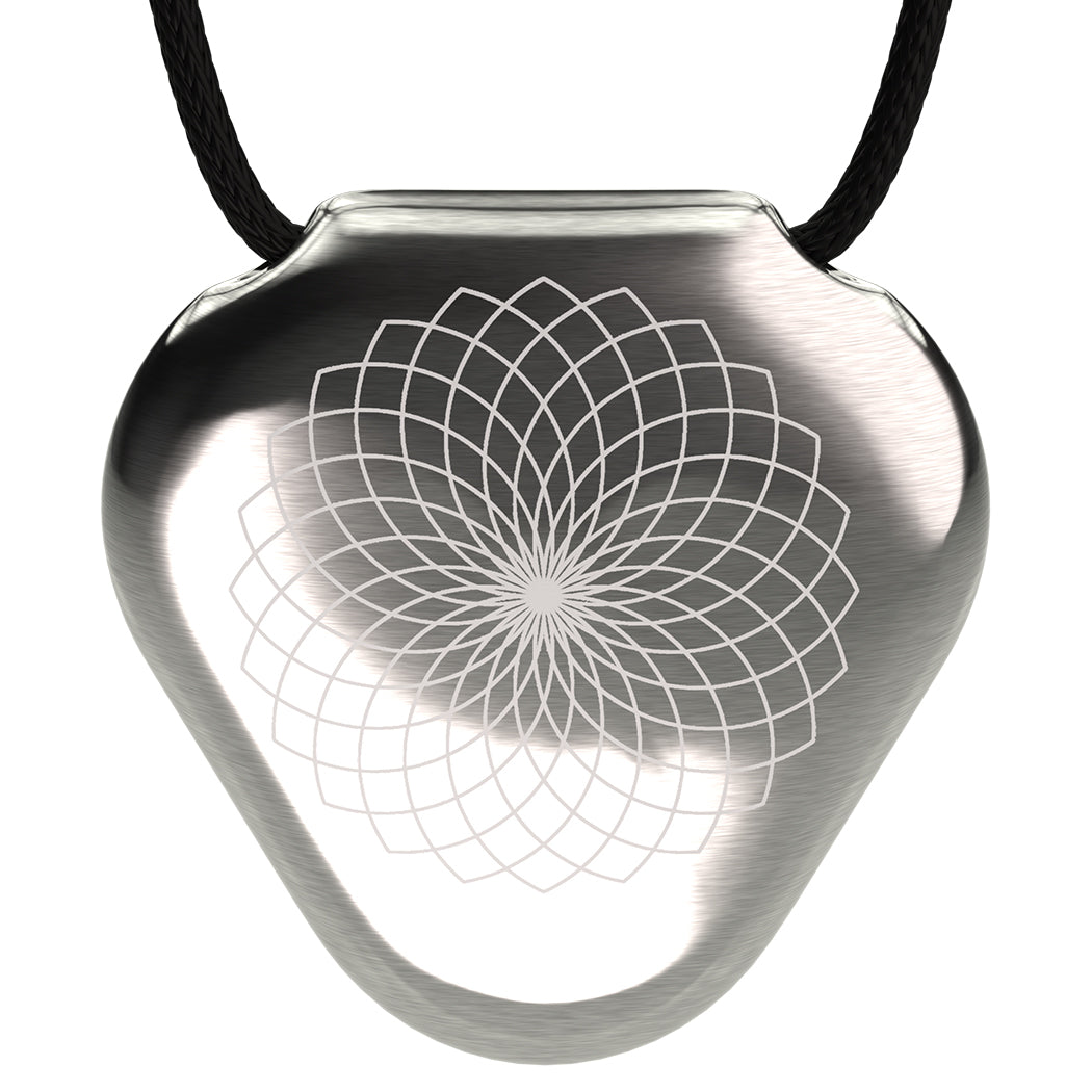 Q-Link Stainless Steel (Natural) (Lotus Flower) SRT-3 Pendant