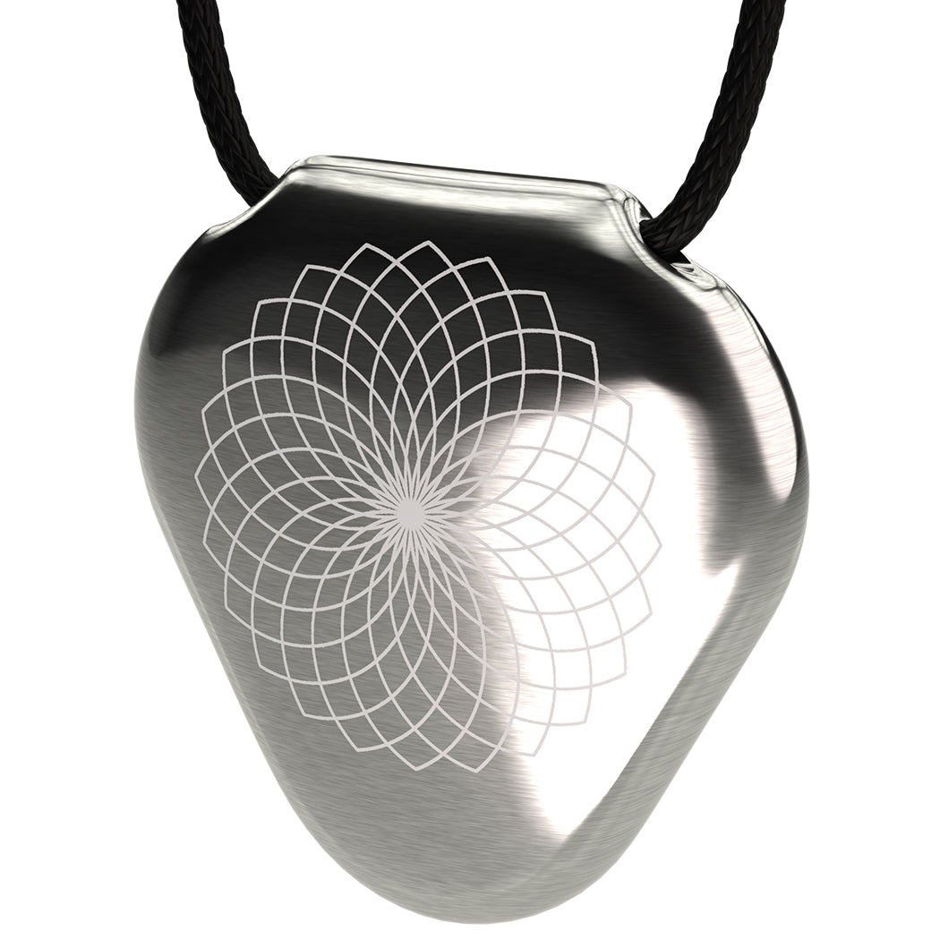 Q-Link Stainless Steel (Natural) (Lotus Flower) SRT-3 Pendant