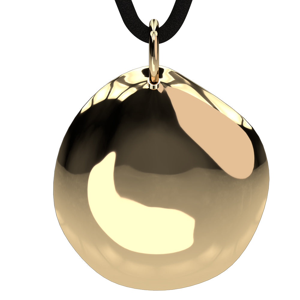 Q-Link Gold Pebble SRT-3 Pendant (Polished)
