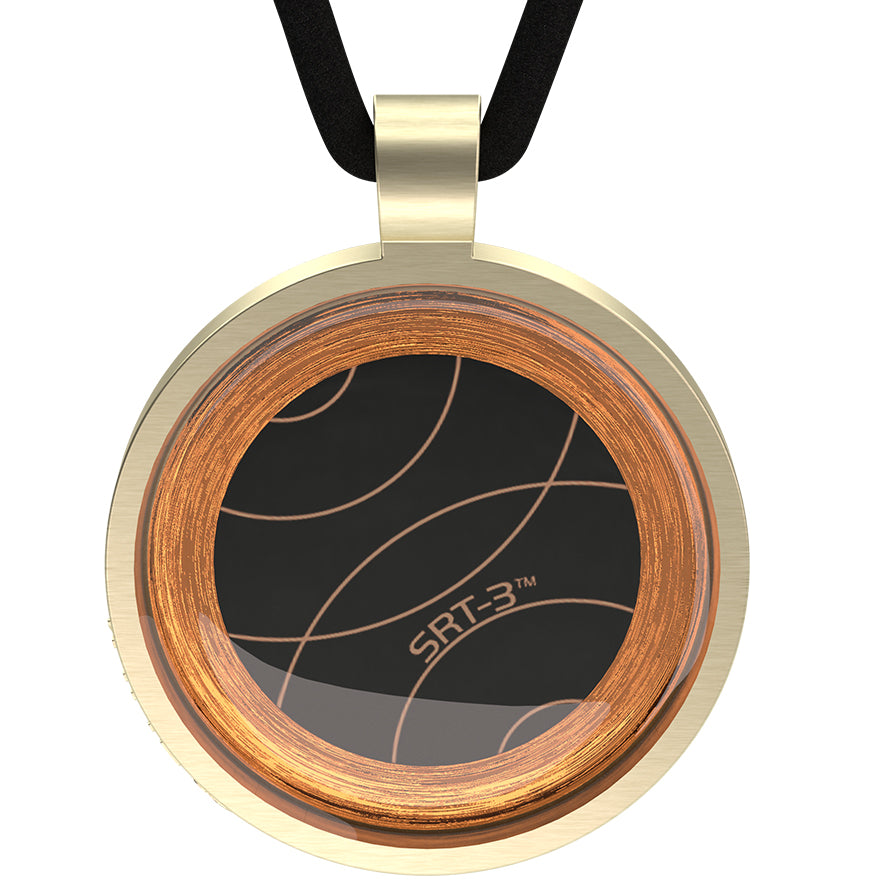 Q-Link Gold Retro SRT-3 Pendant (Brushed)