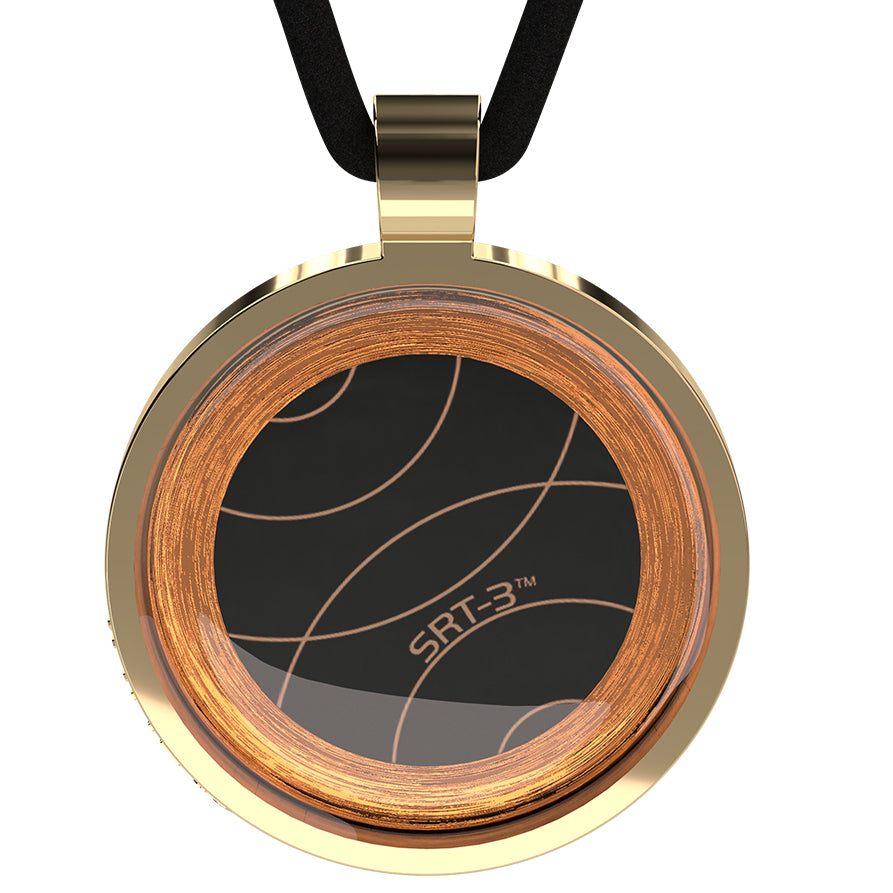 Q-Link Gold Retro SRT-3 Pendant (Polished)
