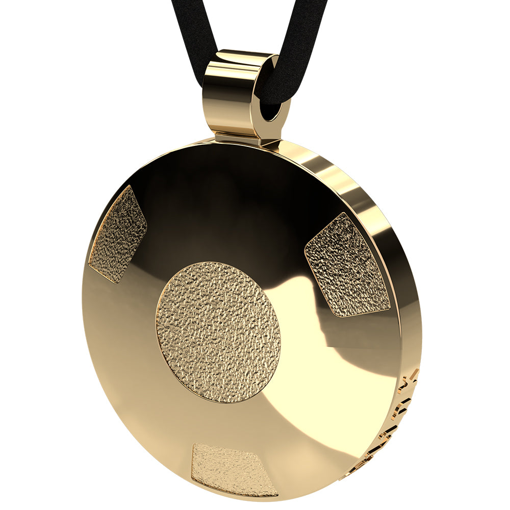 Q-Link Gold Retro SRT-3 Pendant (Polished)