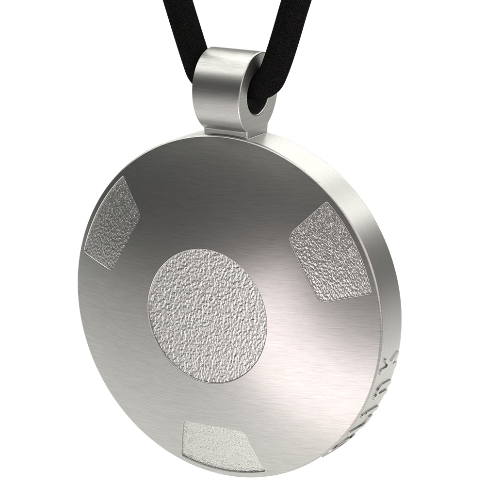 Q-Link Silver Retro SRT-3 Pendant (Brushed)